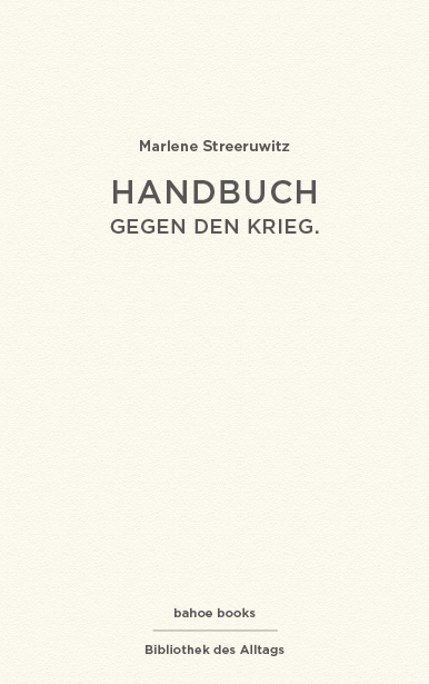 bahoe-books-handbuch-gegen-den-krieg-buch-marlene-streeruwitz image 1