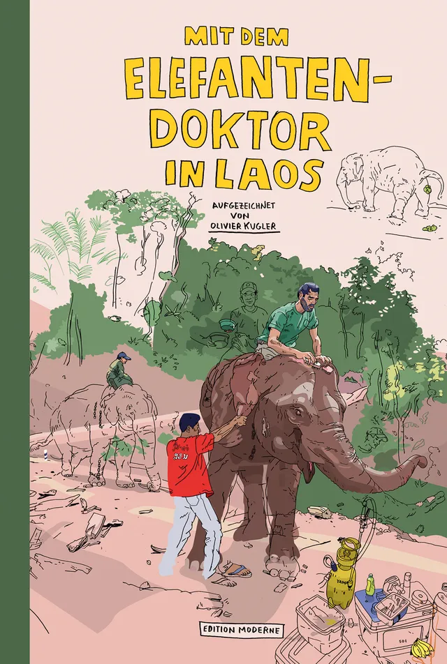 edition-moderne-mit-dem-elefantendoktor-in-laos-reportage-comic image 1