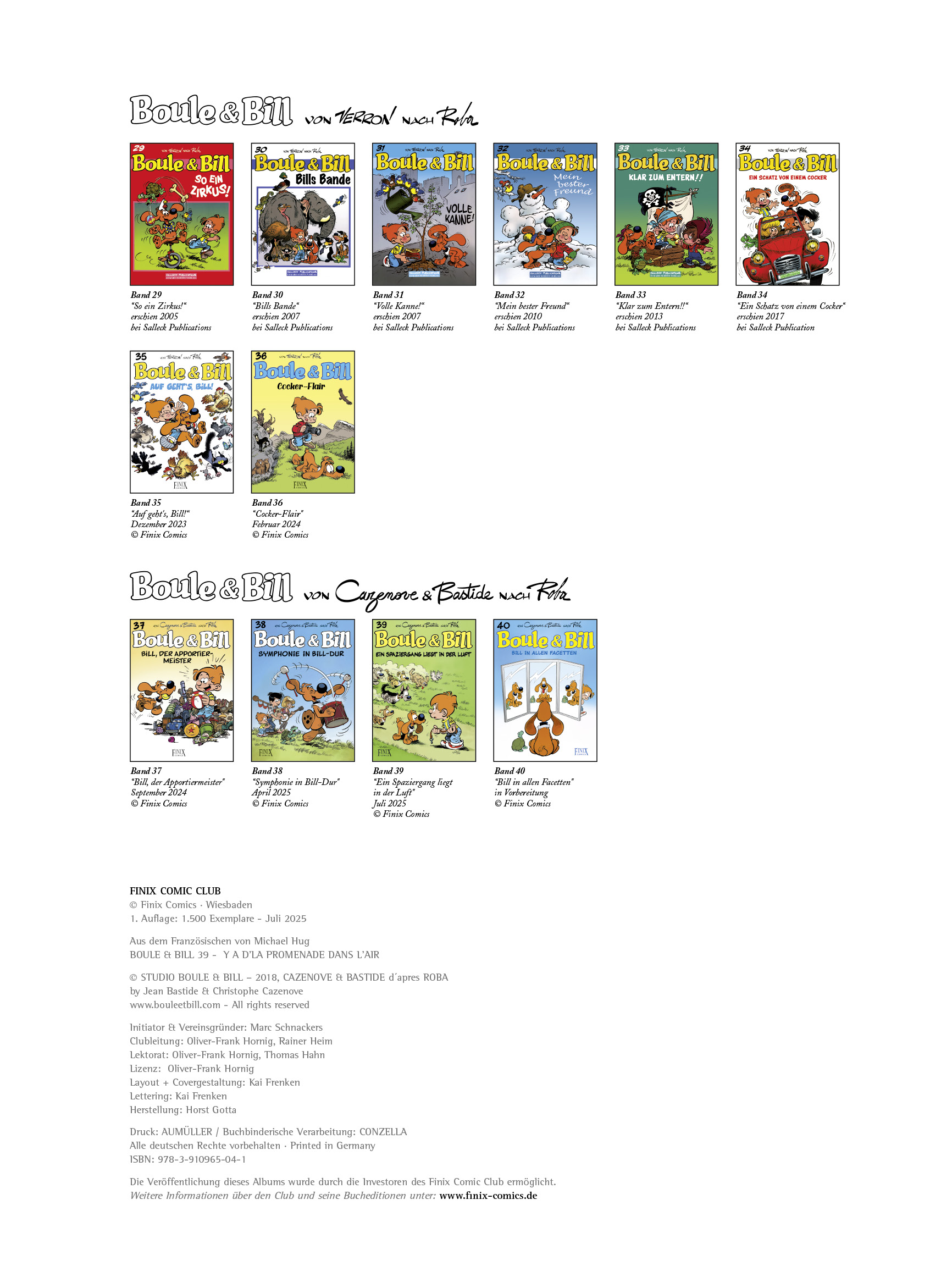 finix-boule-bill-39-kinder-comic-album image 3