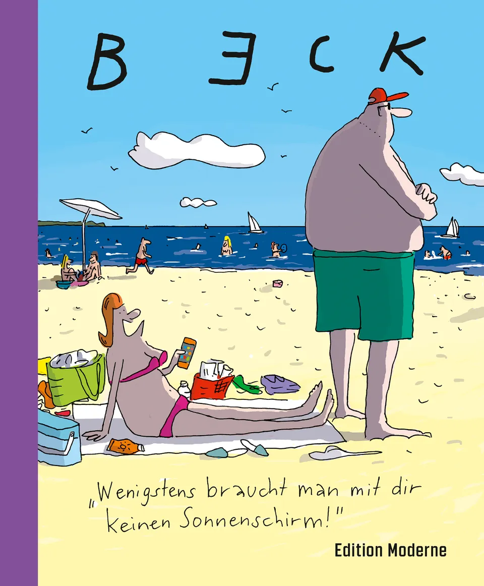 edition-moderne-wenigstens-braucht-man-mit-dir-keinen-sonnenschirm-cartoon image 1
