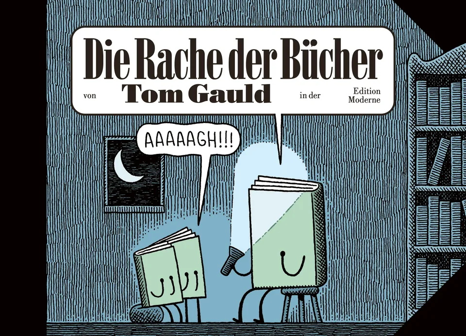 edition-moderne-die-rache-der-b-cher-cartoonband-von-tom-gauld image 1