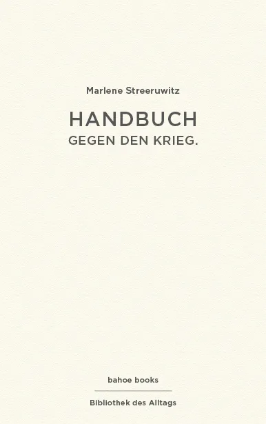 bahoe-books-handbuch-gegen-den-krieg-buch-marlene-streeruwitz image 1