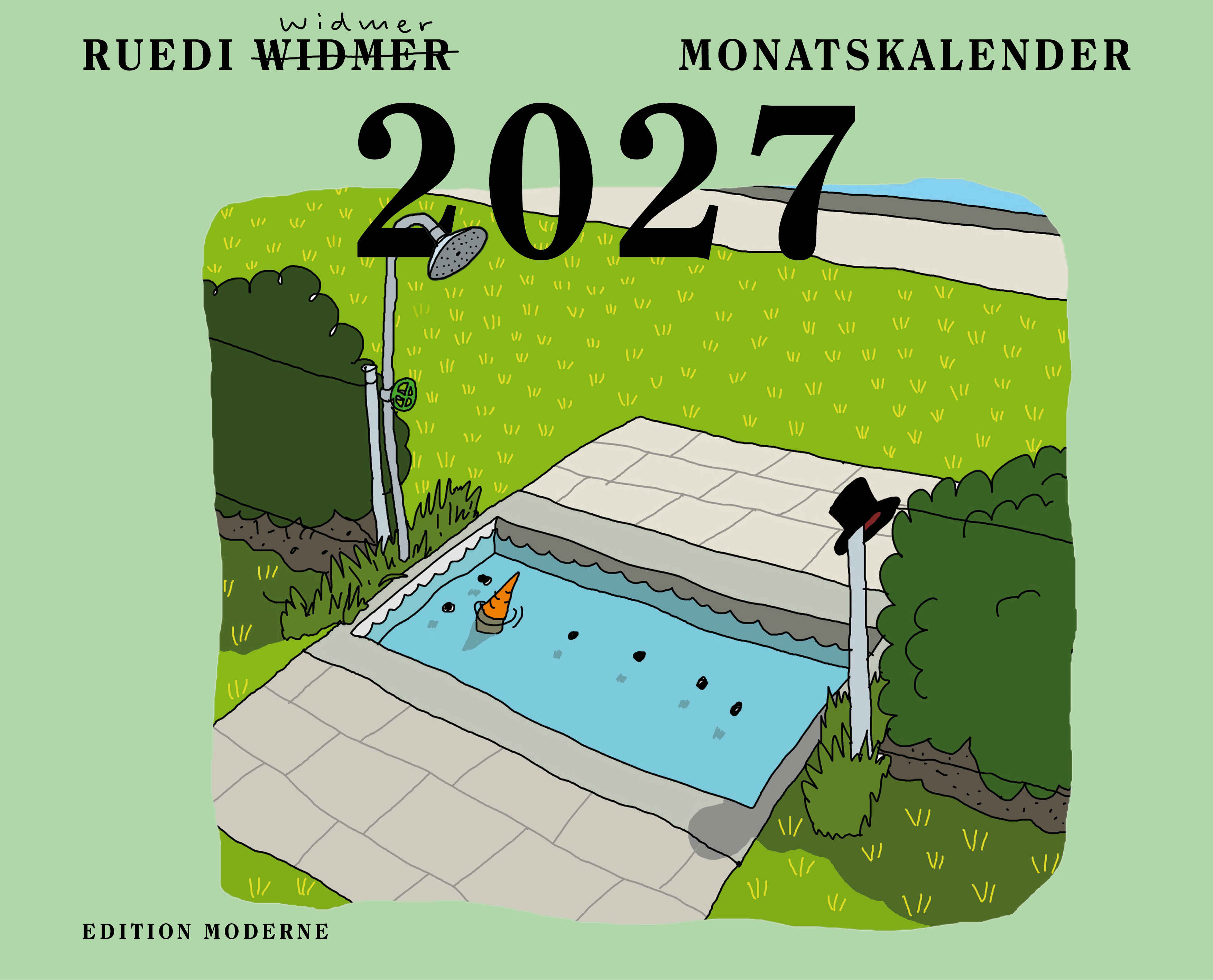 edition-moderne-ruedi-widmer-monatskalender-2027-wandkalender image 1